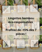 LINGETTES lavables bambou 🌿 – REVERSIBLES & zéro déchet