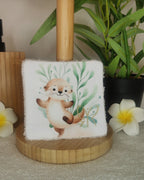 LINGETTES lavables zéro déchet – bambou & coton – motifs ANIMAUX