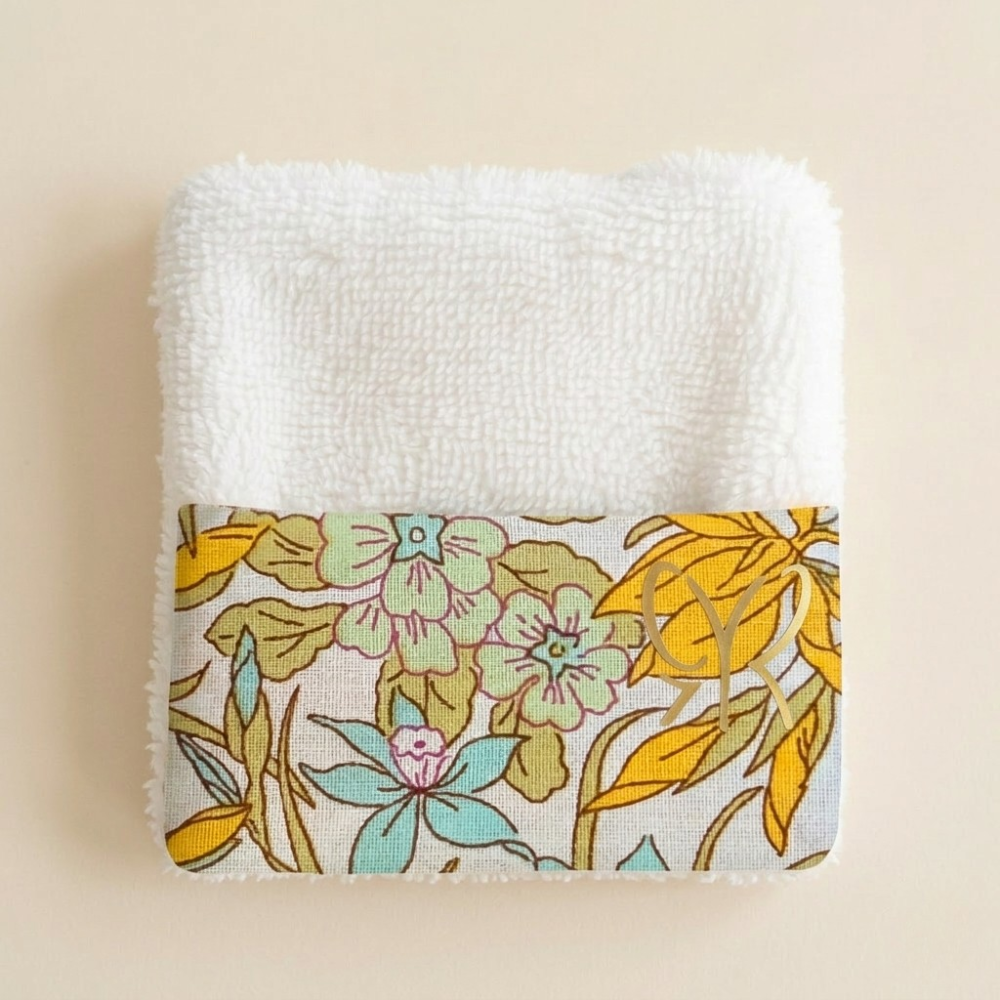 LINGETTES lavables – REVERSIBLES - BLANC