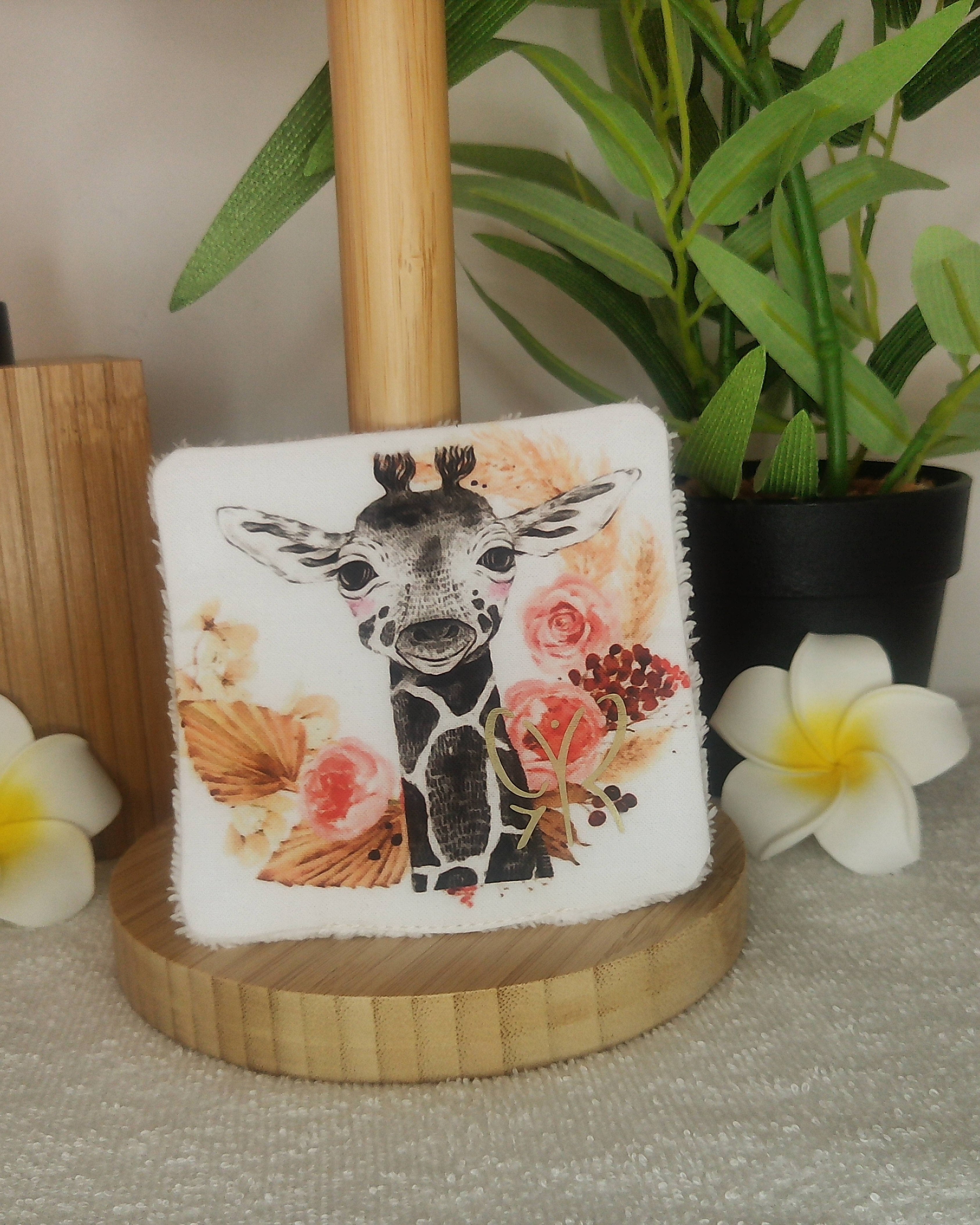 LINGETTES lavables zéro déchet – bambou & coton – motifs ANIMAUX