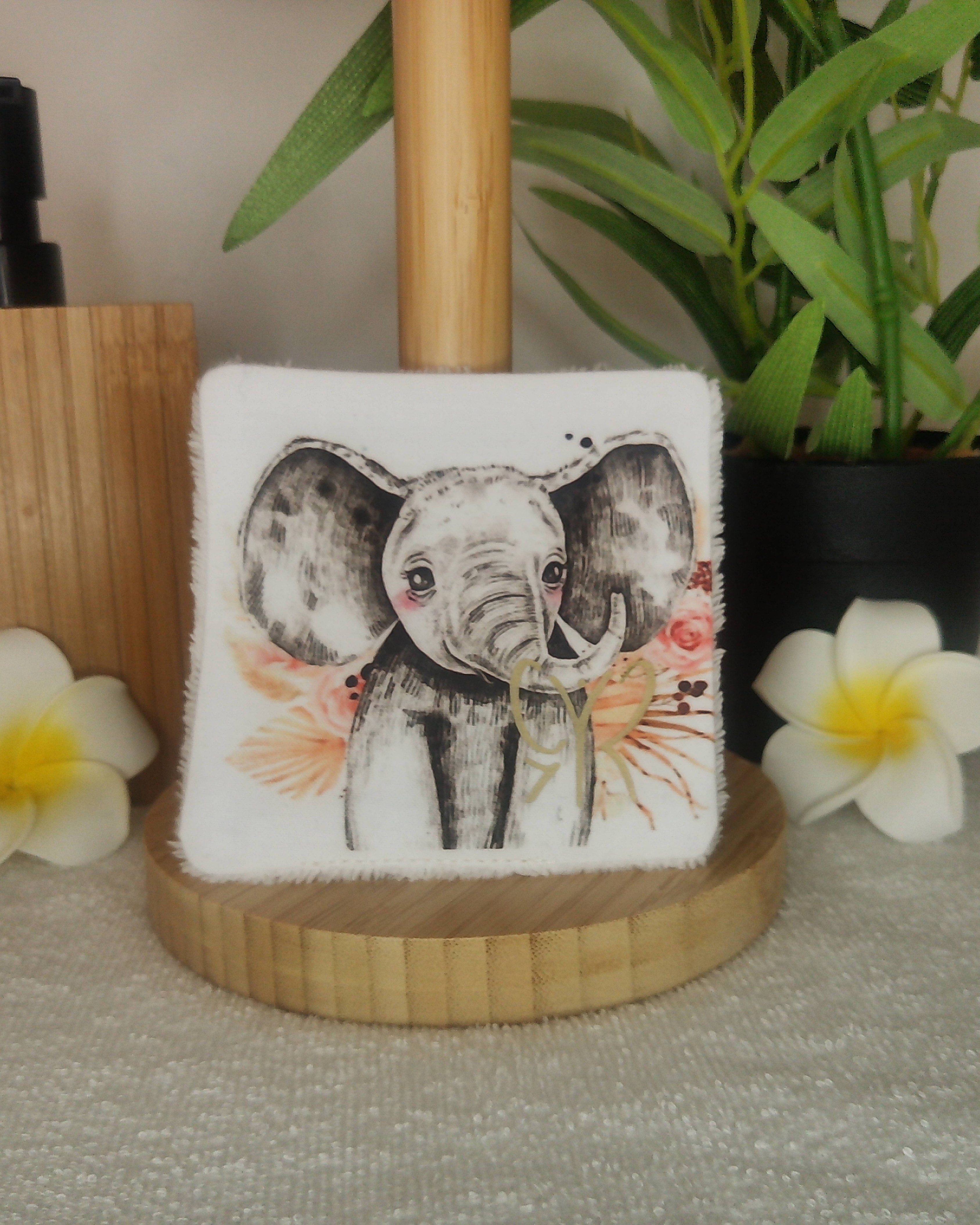 LINGETTES lavables zéro déchet – bambou & coton – motifs ANIMAUX