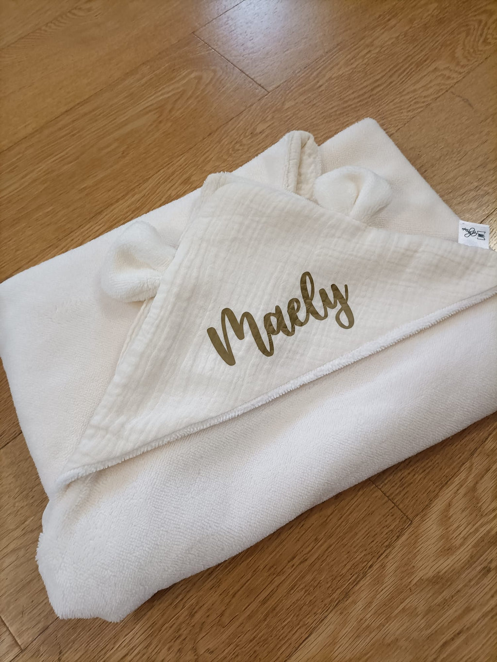 A - CAPE de bain BB  WRAP - L'INCONTOURNABLE Classique - Bambou - sortie/Serviette de bain - Naissance