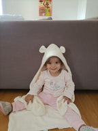 A - CAPE de bain BB  WRAP - L'INCONTOURNABLE Classique - Bambou - sortie/Serviette de bain - Naissance