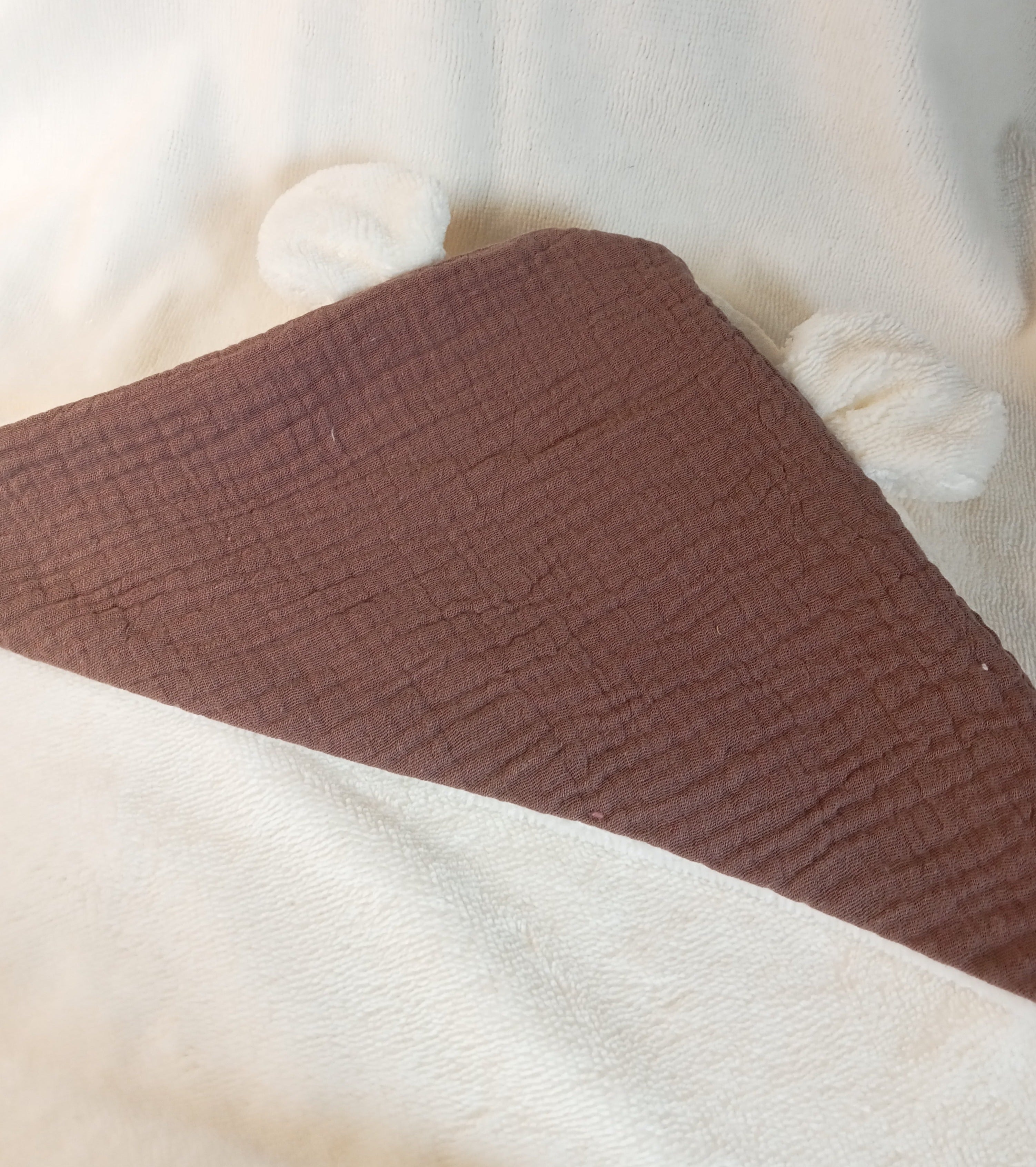 A - CAPE de bain BB  WRAP - L'INCONTOURNABLE Classique - Bambou - sortie/Serviette de bain - Naissance