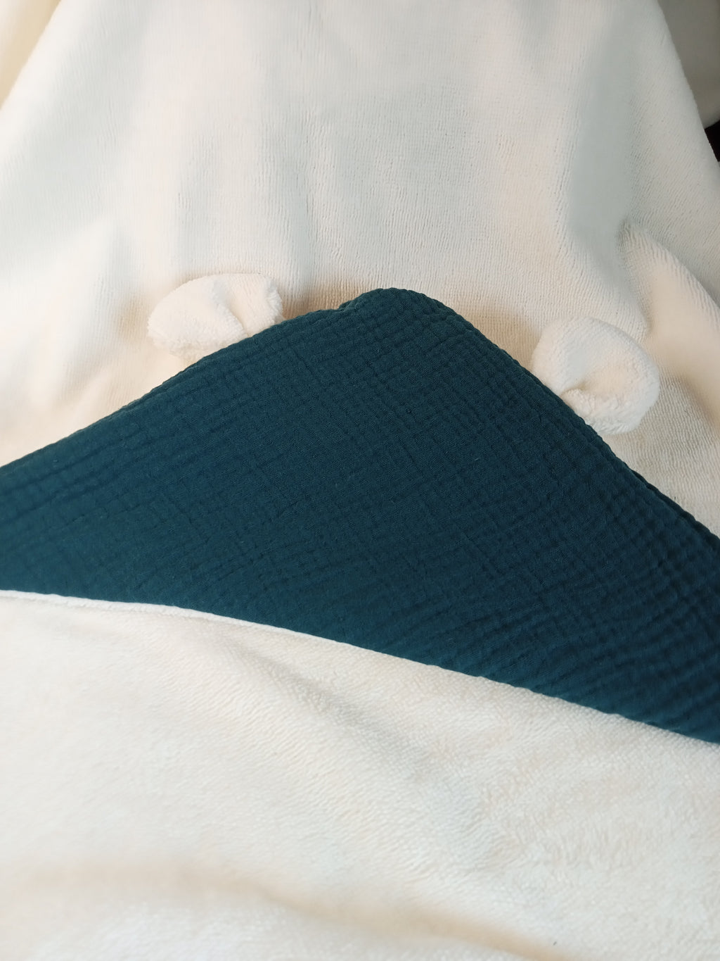 A - CAPE de bain BB  WRAP - L'INCONTOURNABLE Classique - Bambou - sortie/Serviette de bain - Naissance