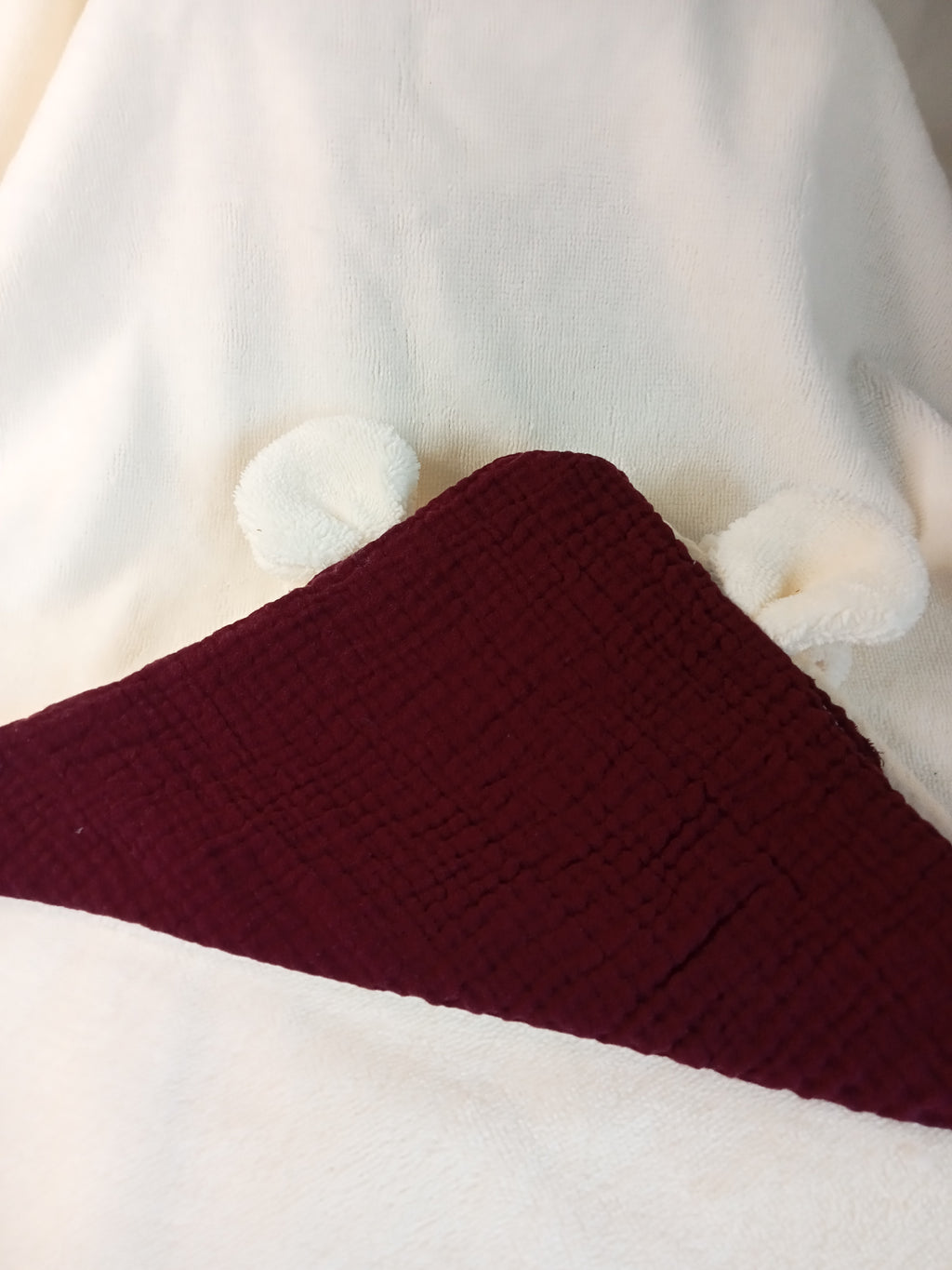 A - CAPE de bain BB  WRAP - L'INCONTOURNABLE Classique - Bambou - sortie/Serviette de bain - Naissance