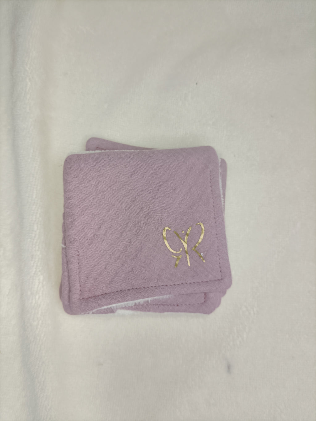 Lingettes Bambou - simple face - carré coton lavable - zéro déchet