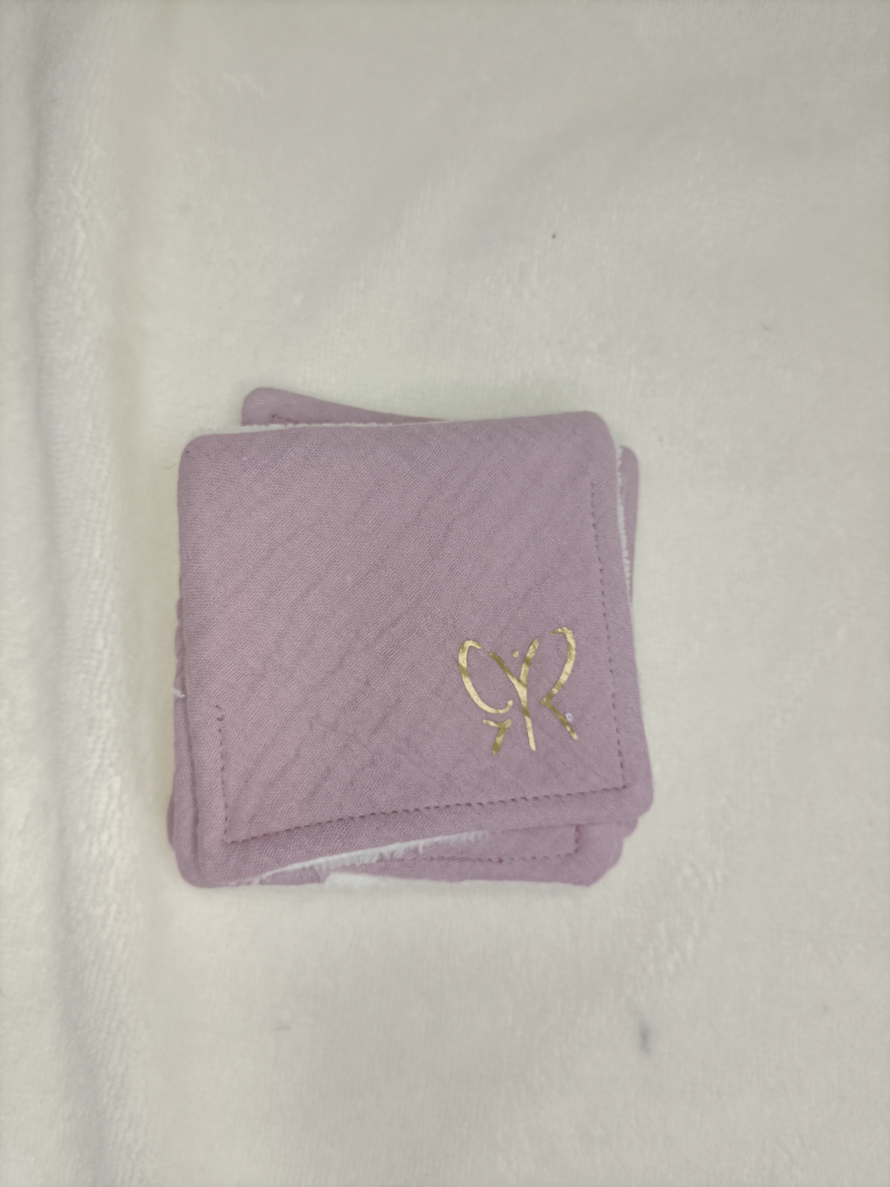 Lingettes Bambou - simple face - carré coton lavable - zéro déchet