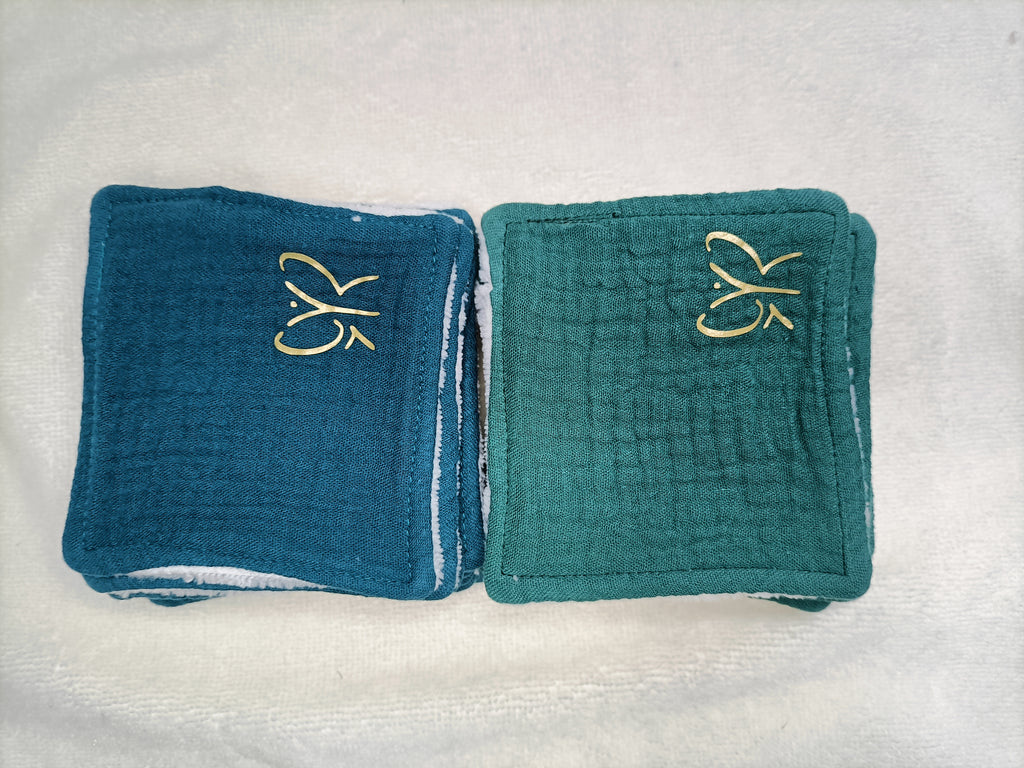 Lingettes Bambou - simple face - carré coton lavable - zéro déchet