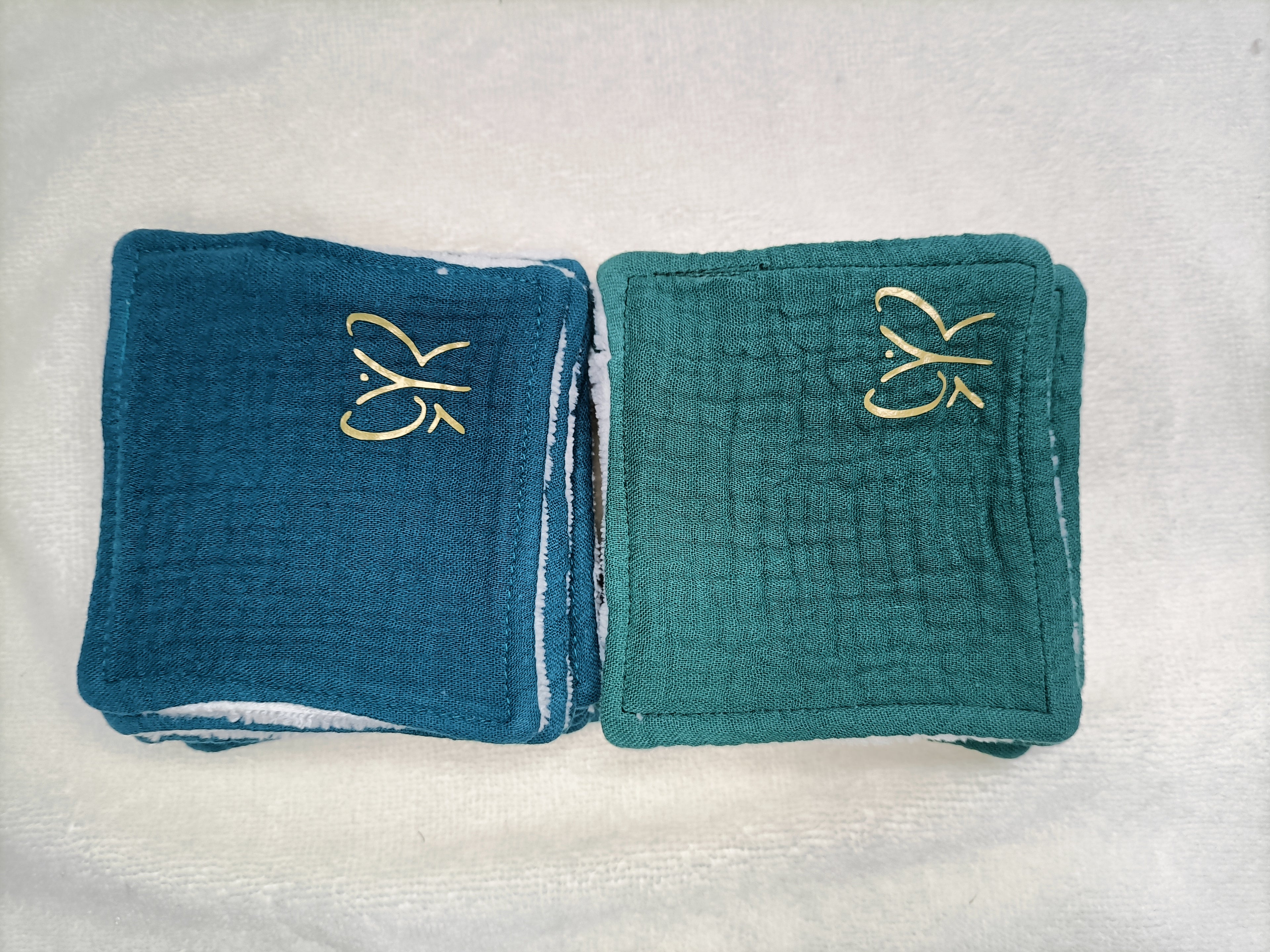 Lingettes Bambou - simple face - carré coton lavable - zéro déchet