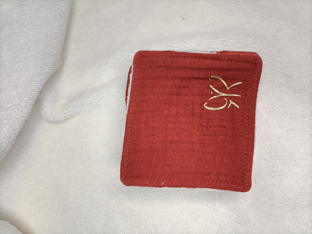 Lingettes Bambou - simple face - carré coton lavable - zéro déchet