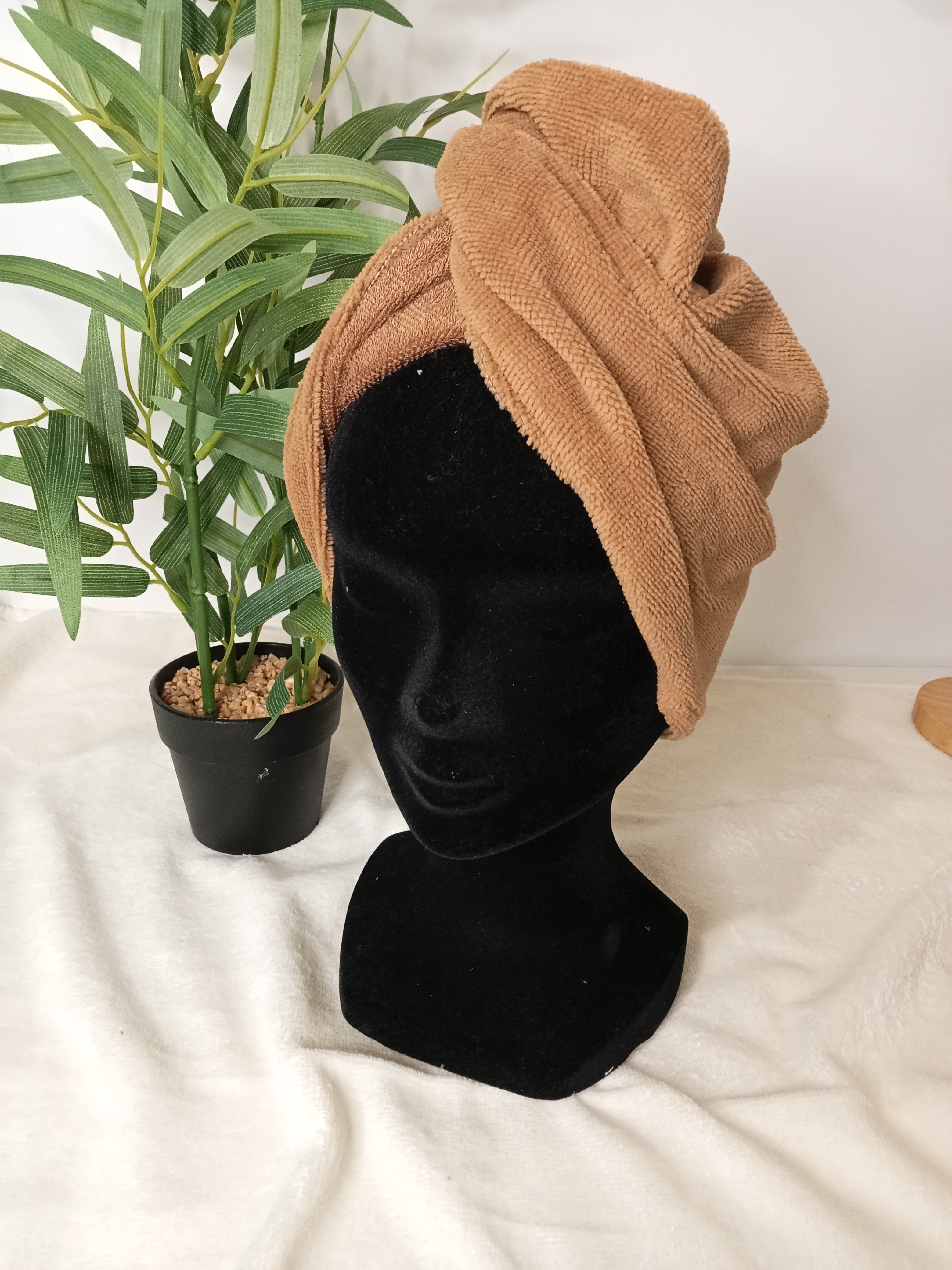 B - SERVIETTE Cheveux - TURBAN - Bambou