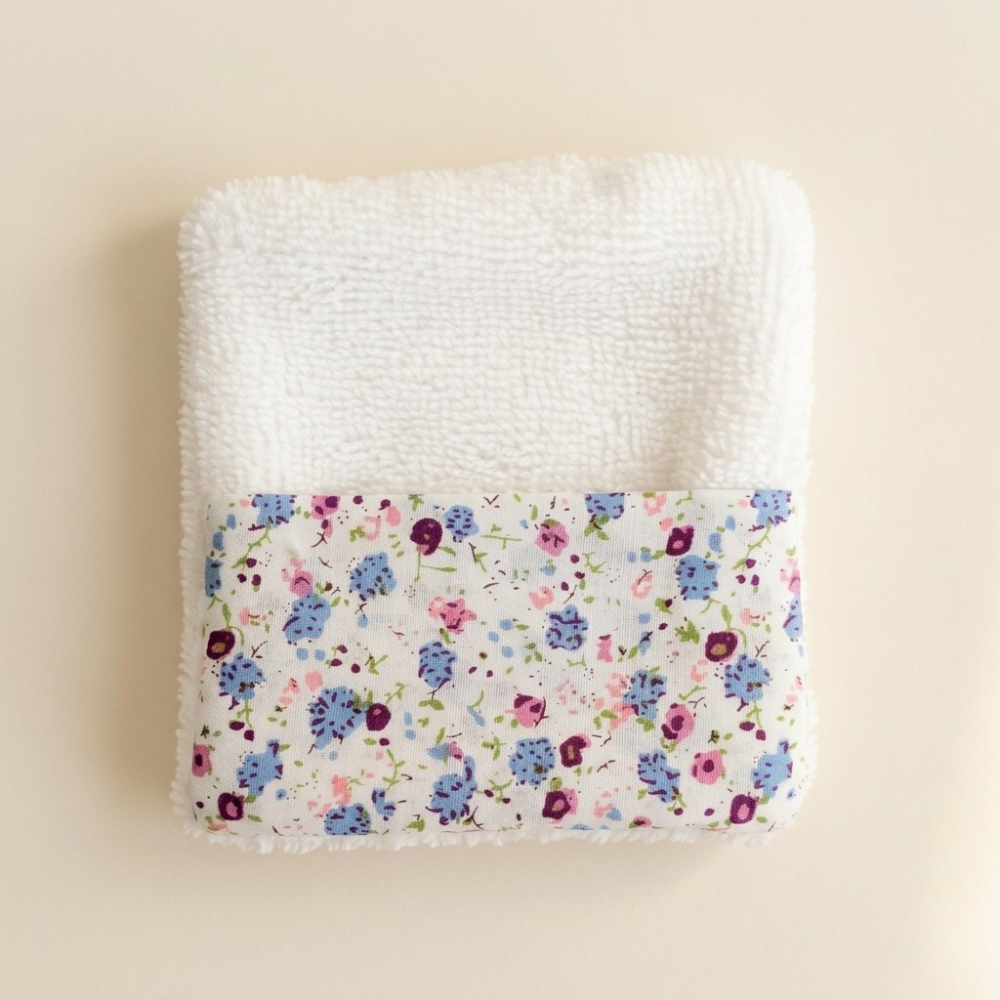 LINGETTES lavables – REVERSIBLES - BLANC