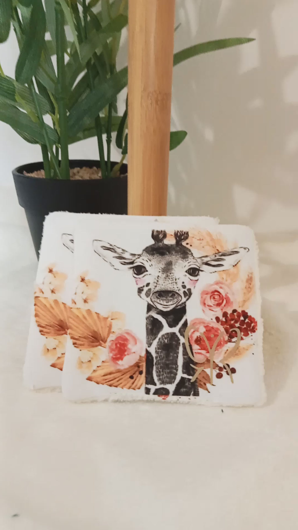 LINGETTES lavables zéro déchet – bambou & coton – motifs ANIMAUX
