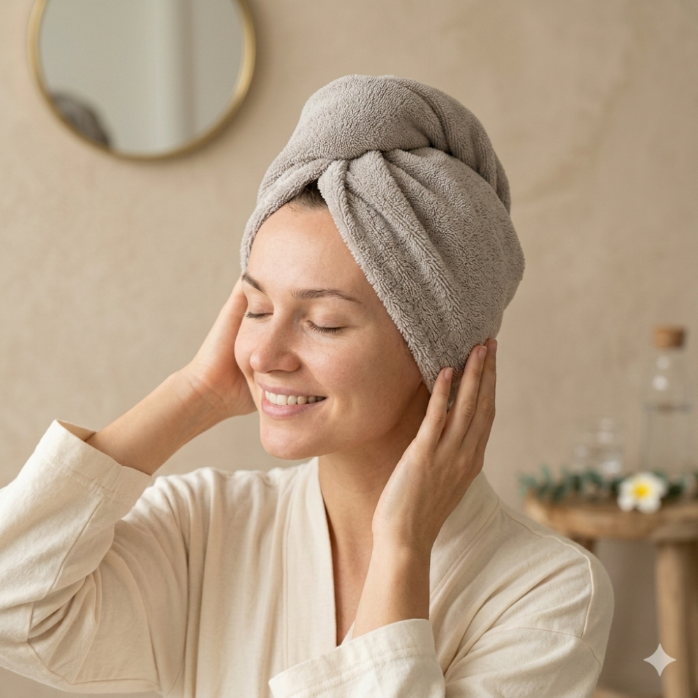 SERVIETTE Cheveux – Turban